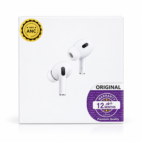 ایرپاد پرو۲ AirPod Pro 2 با نویز کنسلینگ واقعی سفارش امریکا لوگو بنفش امارات