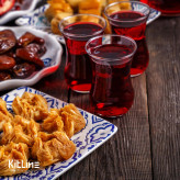 استکان مدل دانتل پاشاباغچه لیوان کمر باریک